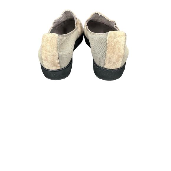 Eileen Fisher Tan Dell Mesh Suede Platform Loafers Size 8 1/2 Work Office - Picture 8 of 10